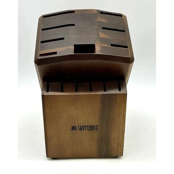 Yatoshi Professional Kitchen Knife Block Only 13 Knife Slots & 1 Scissor Slot - Picture 3 of 10
